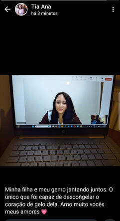 Minha Latina Mae shared our special dinner moment