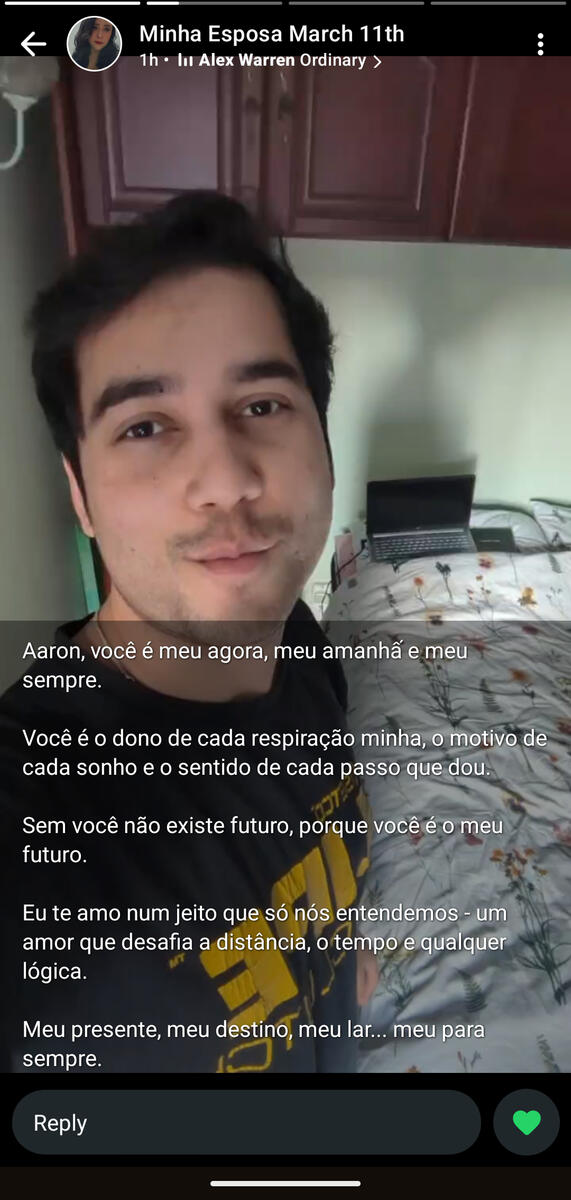 This is how she sees me